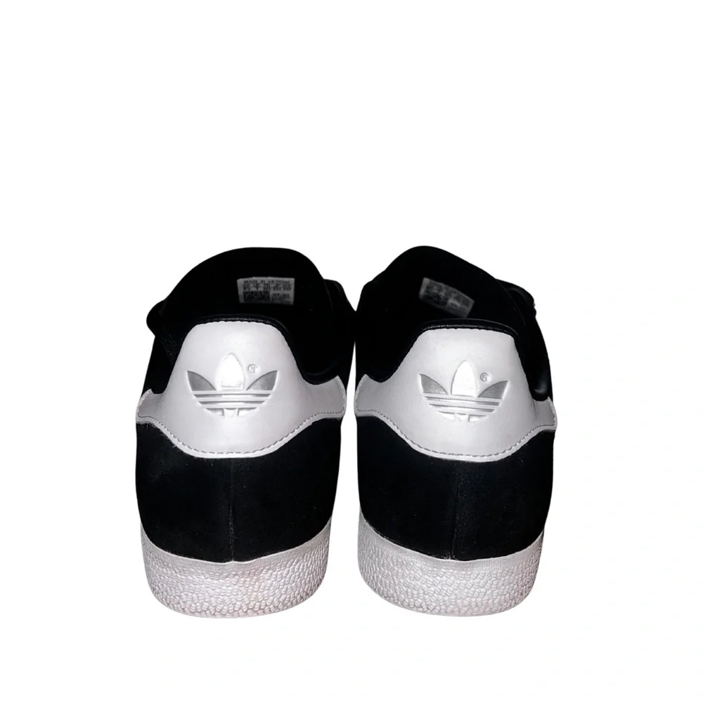Adidas Originals Gazelle Black/Silver Metallic Women Size 8 - Picture 6 of 8
